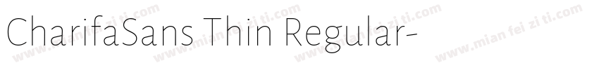 CharifaSans Thin Regular字体转换
